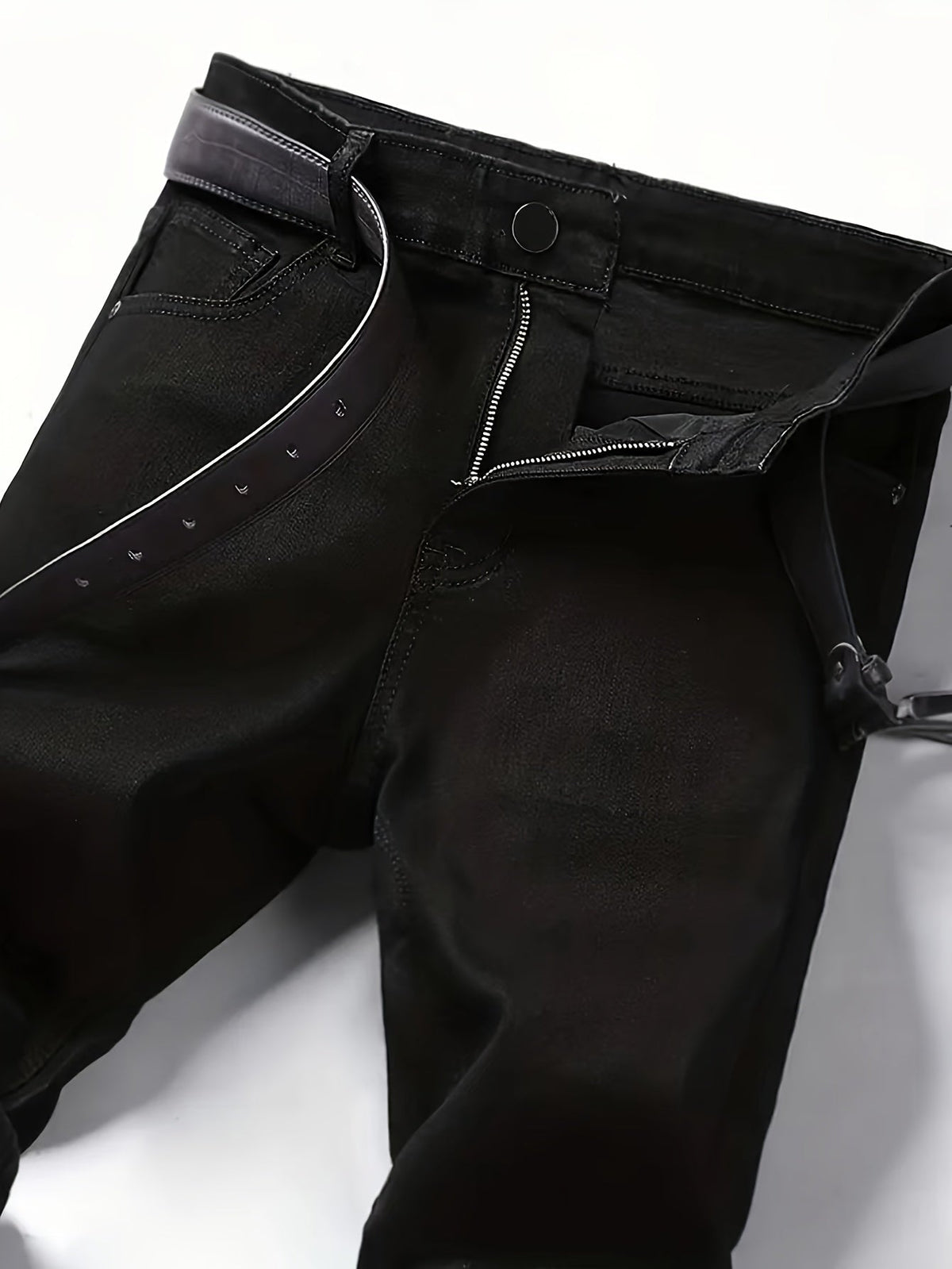Zwarte Slim Fit Denim Jeans voor Heren