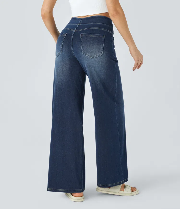 Dames Jeans met Hoge Taille – Vijf Denimtinten