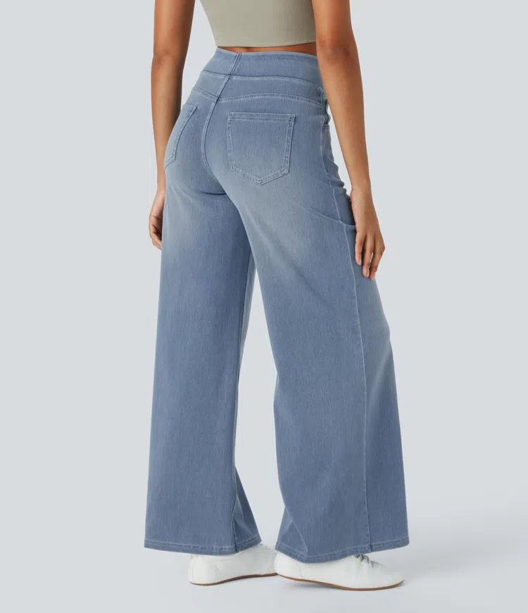 Dames Jeans met Hoge Taille – Vijf Denimtinten