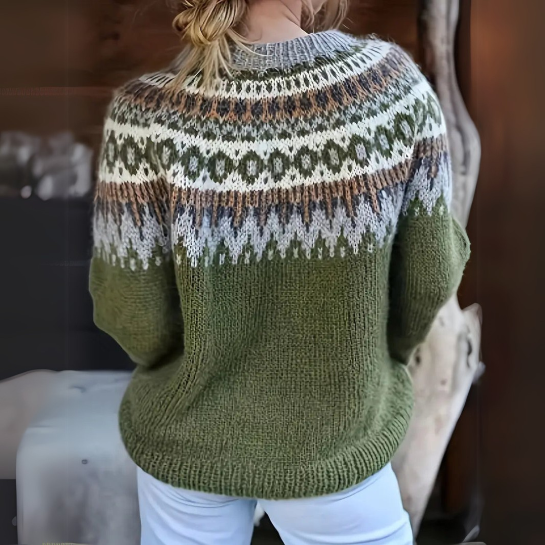 Vintage Dames Trui – Groen
