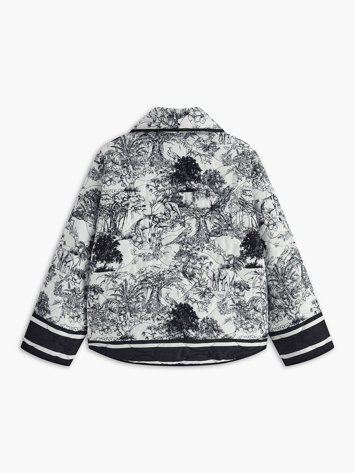 Dames Jack met Artistieke Print – Losse Snit