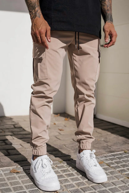 Heren Cargobroek – Zwart, Groen of Beige