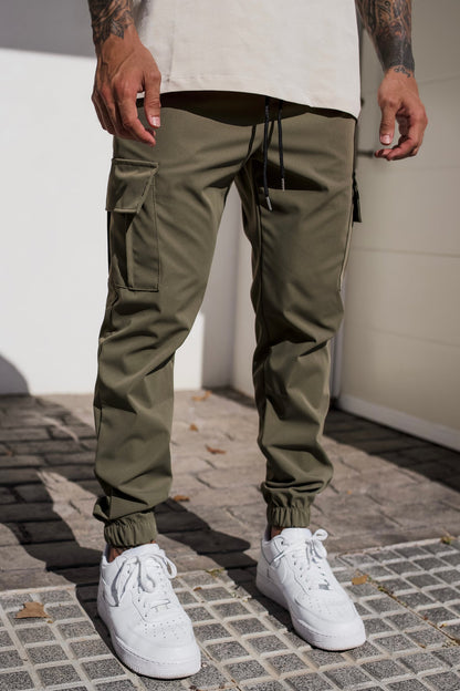 Heren Cargobroek – Zwart, Groen of Beige