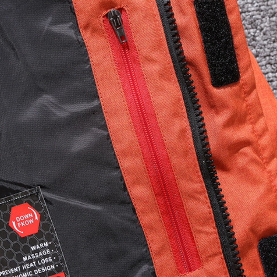 Heren Winterparka – Oranje, Blauw, Zwart of Donkergroen
