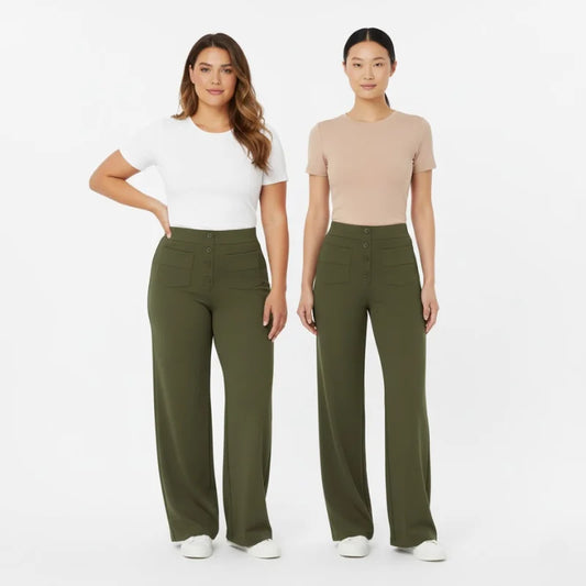 Dames Broek met Hoge Taille – Acht Kleuren