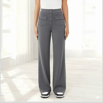 Dames Broek met Hoge Taille – Acht Kleuren