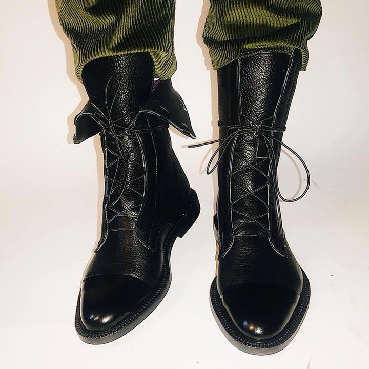 Dames Laarzen in Leerlook – Zwart of Bruin