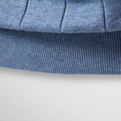 Geribd Heren T-shirt – Blauw, Beige, Zwart of Espresso