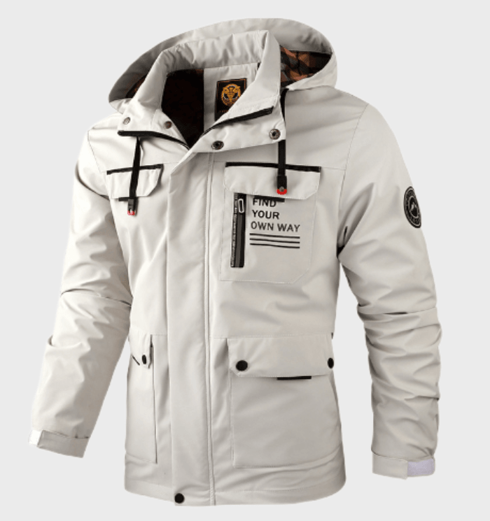 Getailleerde Heren Winterjas – Wit, Zwart, Legergroen of Bordeaux