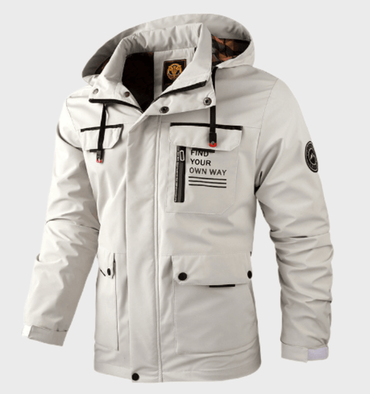Getailleerde Heren Winterjas – Wit, Zwart, Legergroen of Bordeaux