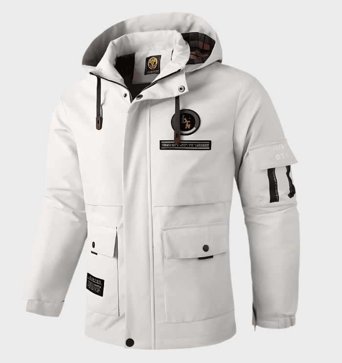 Getailleerde Heren Winterjas – Wit, Zwart, Legergroen of Bordeaux