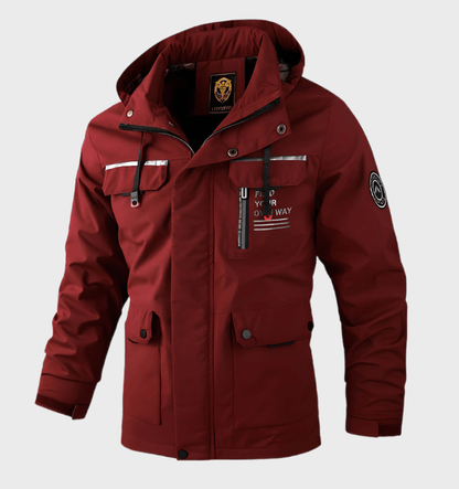 Getailleerde Heren Winterjas – Wit, Zwart, Legergroen of Bordeaux