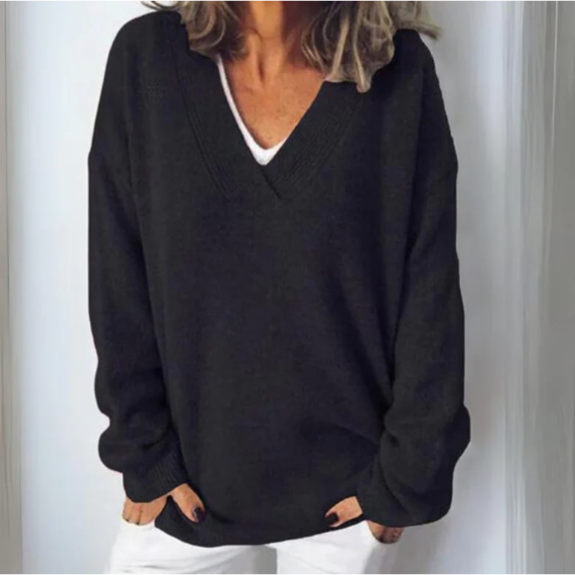Casual Dames Trui – Beige, Wit, Zwart of Paars