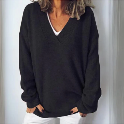 Casual Dames Trui – Beige, Wit, Zwart of Paars