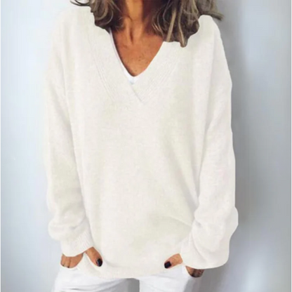 Casual Dames Trui – Beige, Wit, Zwart of Paars
