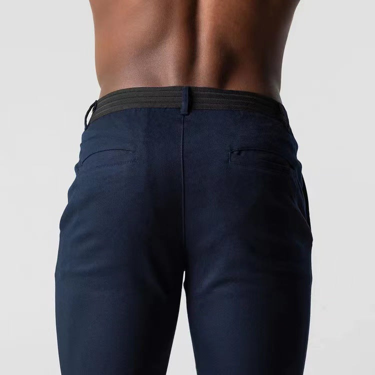 Stretch Chino voor Heren – Zwart, Marineblauw, Groen of Khaki