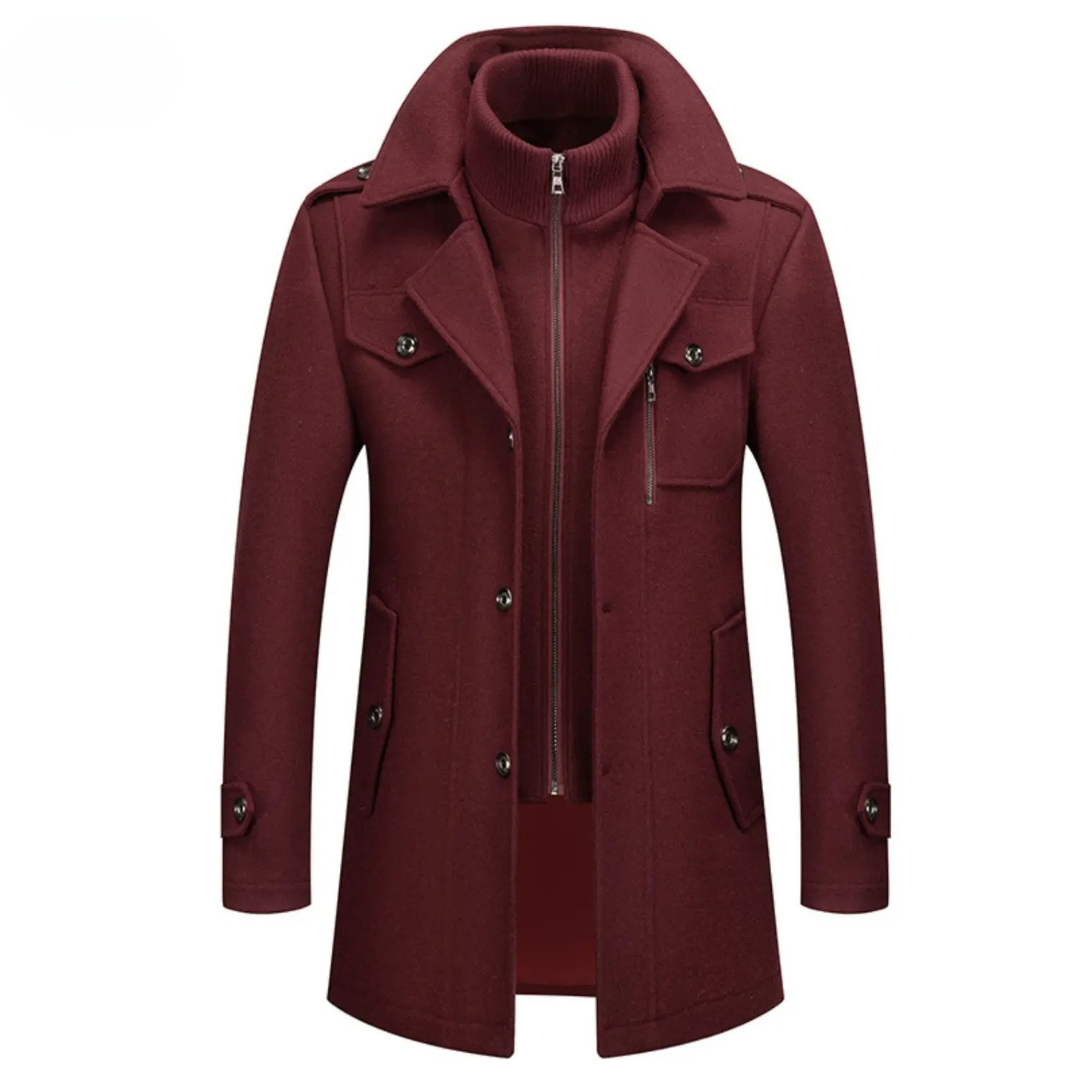 Klassieke Heren Winterjas in Zes Kleuren