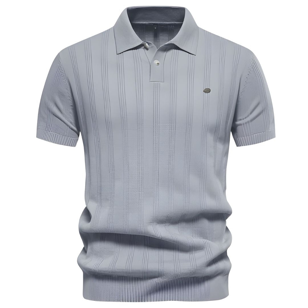 Casual Heren Poloshirt – Beige, Grijs, Blauw of Zwart