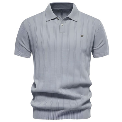 Casual Heren Poloshirt – Beige, Grijs, Blauw of Zwart