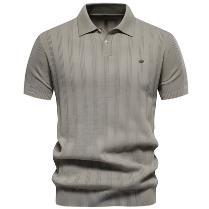 Casual Heren Poloshirt – Beige, Grijs, Blauw of Zwart