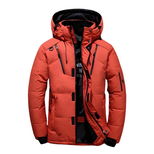 Heren Winterparka – Oranje, Blauw, Zwart of Donkergroen