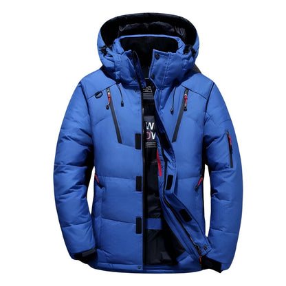 Heren Winterparka – Oranje, Blauw, Zwart of Donkergroen