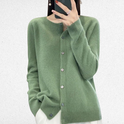 Dames Cardigan met Knoopjes in Acht Kleuren