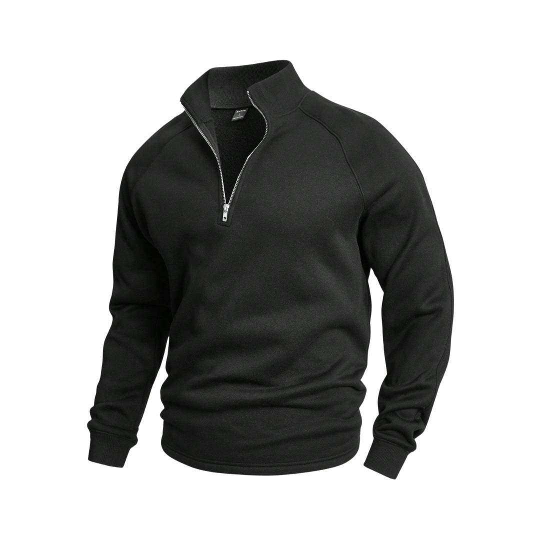 Heren Zip-up met Halve Rits – Vier Kleuren