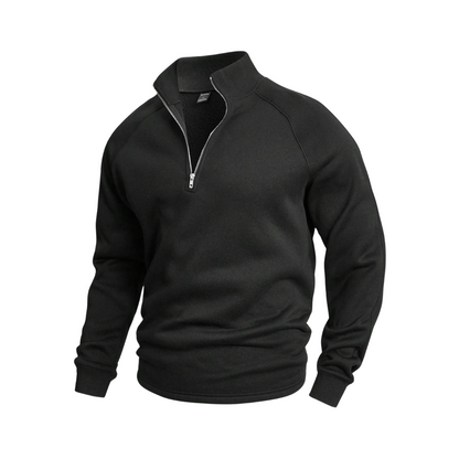 Heren Zip-up met Halve Rits – Vier Kleuren