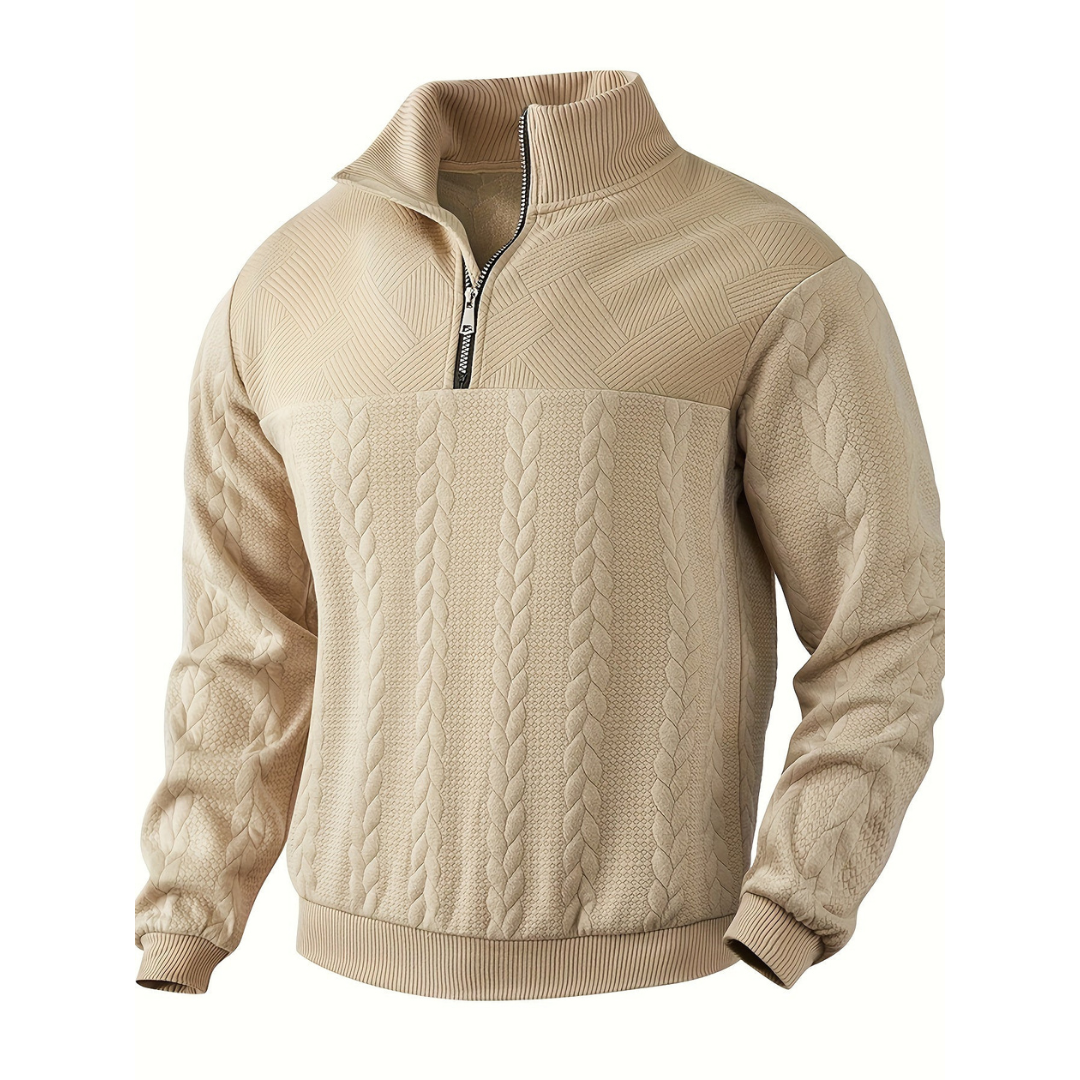 Gebreide Heren Zip-up – Vijf Kleuren