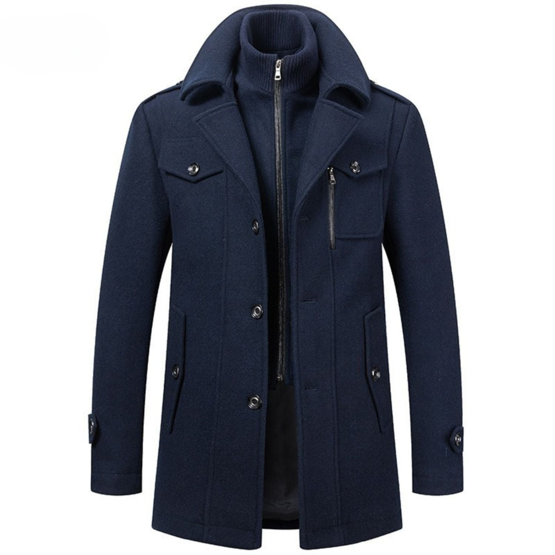 Klassieke Heren Winterjas in Zes Kleuren