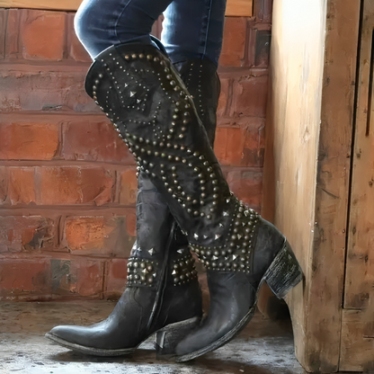 Kniehoge Western Laarzen voor Dames