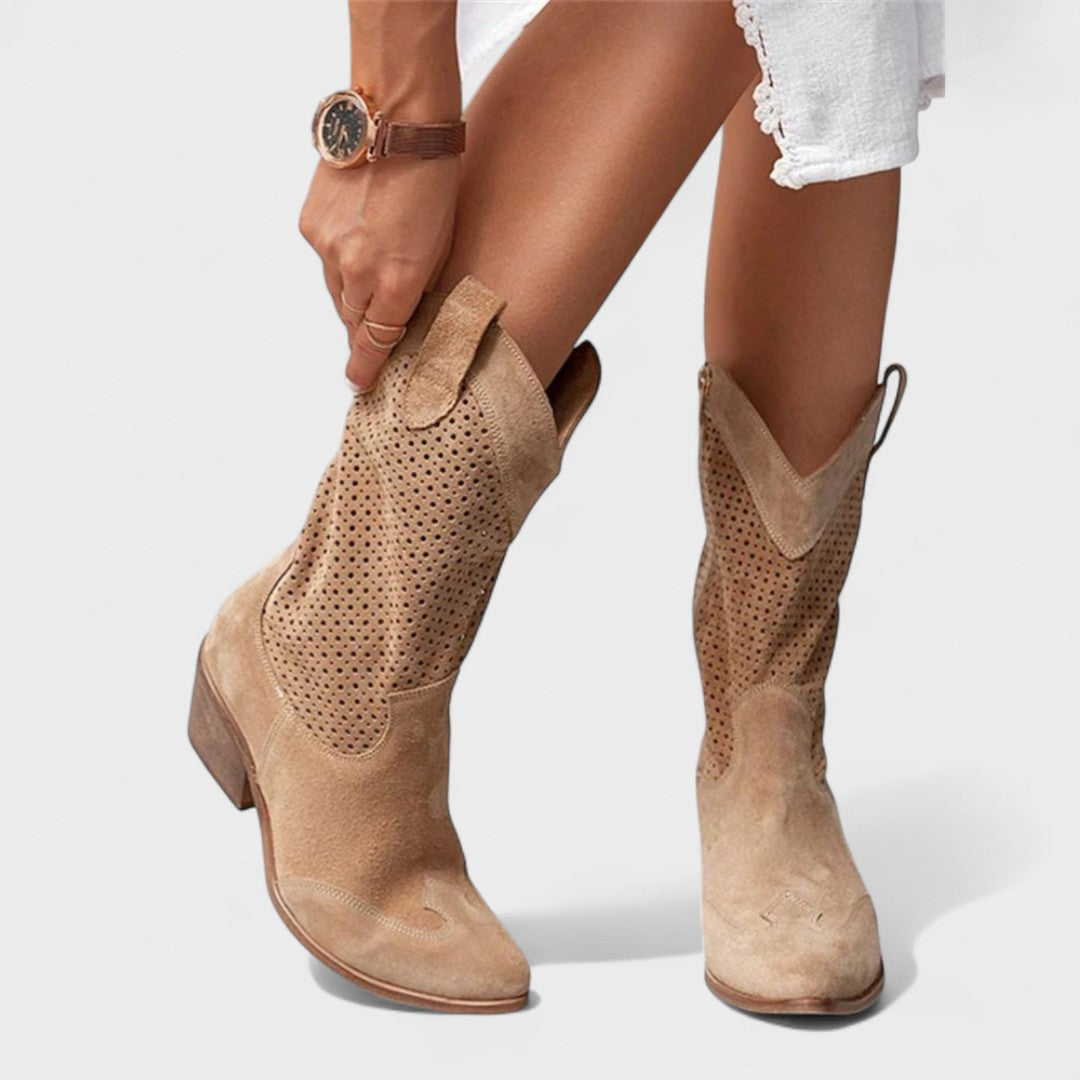 Dames Laarzen – Beige, Bruin, Wit of Zwart