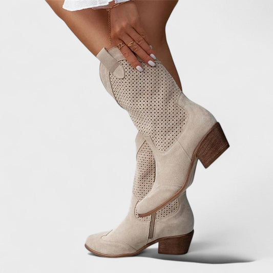 Dames Laarzen – Beige, Bruin, Wit of Zwart