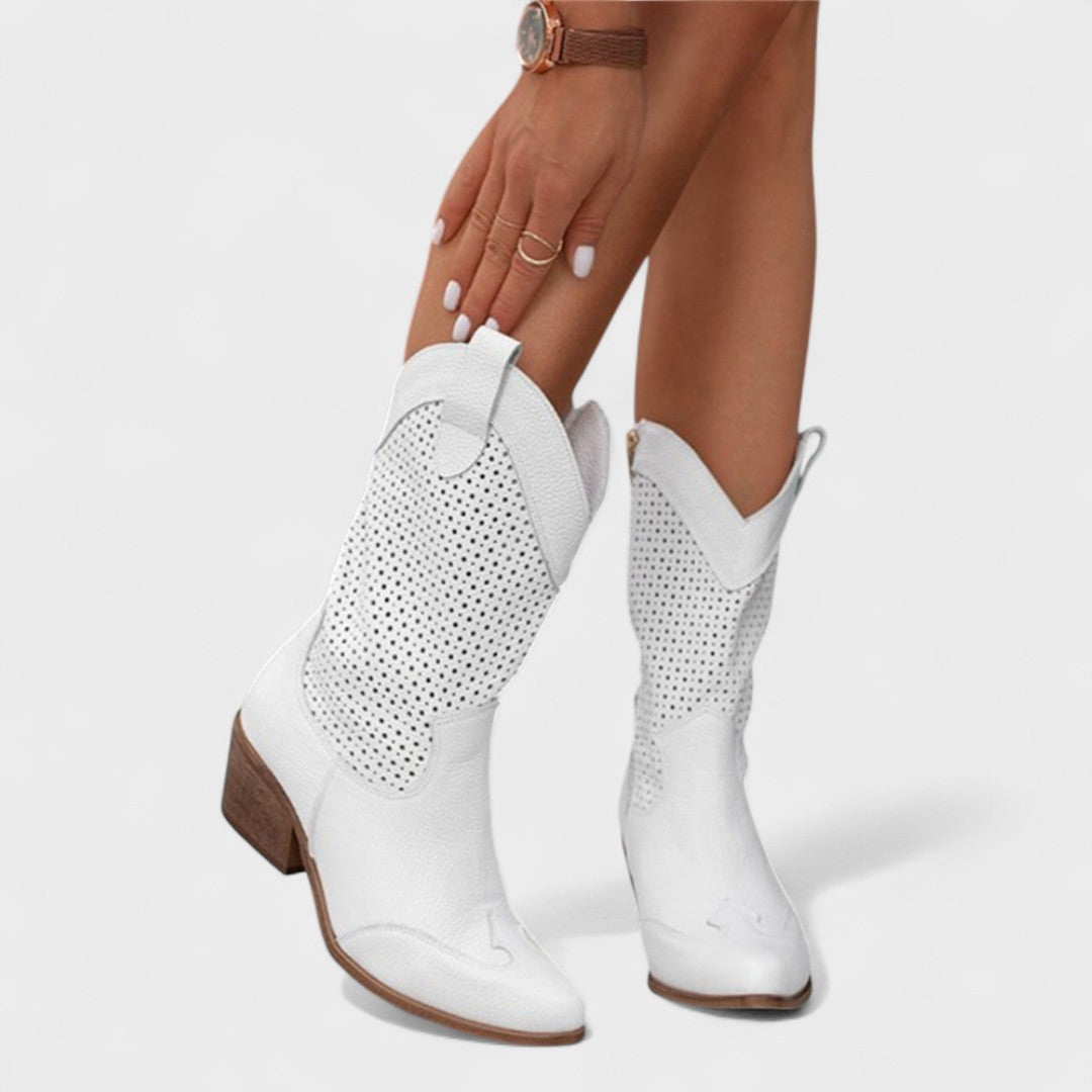 Dames Laarzen – Beige, Bruin, Wit of Zwart