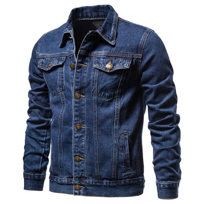Heren Denim Jack – Lichtblauw, Donkerblauw of Zwart