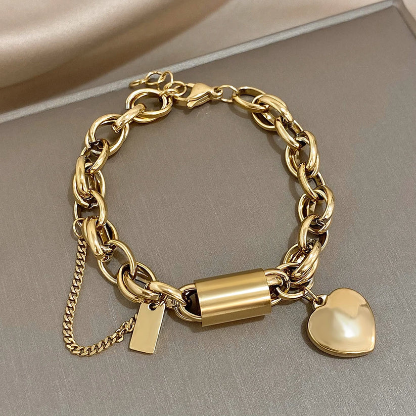 Armband met Hartbedel – Goud of Witgoud