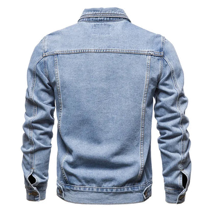 Heren Denim Jack – Lichtblauw, Donkerblauw of Zwart