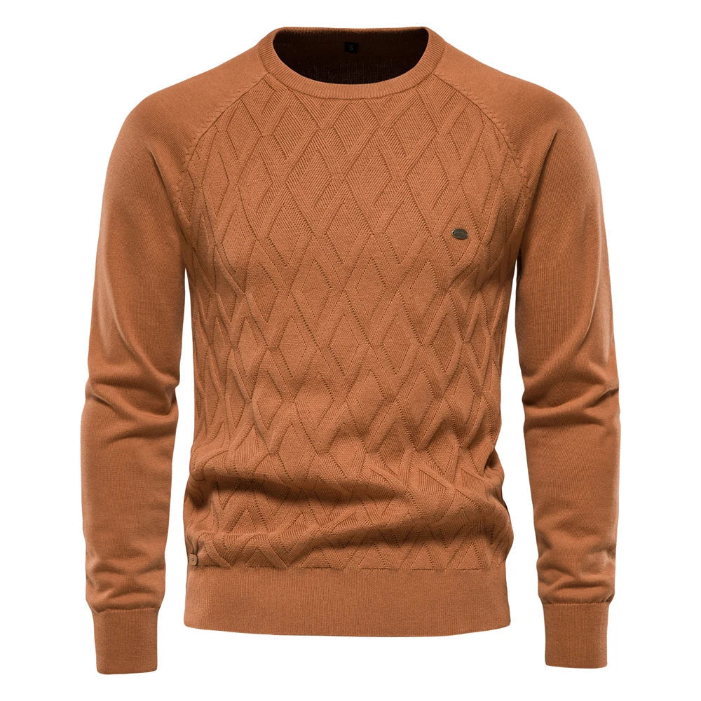 Heren Trui met Ruitdesign – Vijf Kleuren