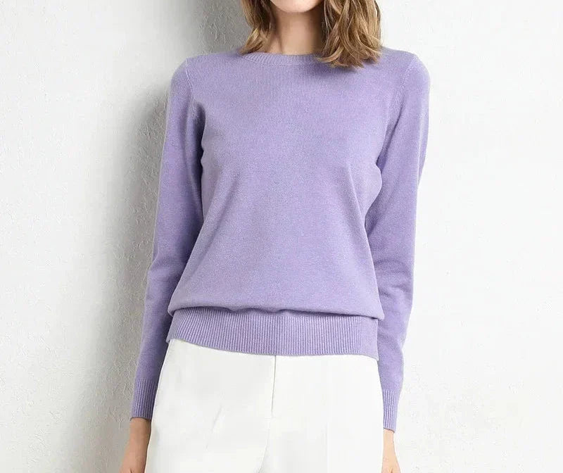 Dames Trui van Wol in 13 Kleuren