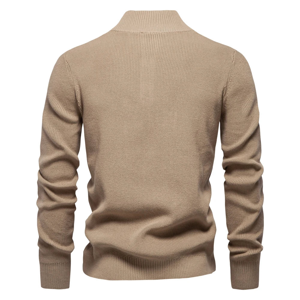 Heren Trui met Knoopdesign – Vijf Kleuren
