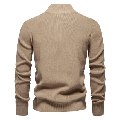 Heren Trui met Knoopdesign – Vijf Kleuren