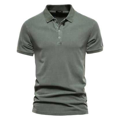 Casual Heren Polo – Groen, Donkergrijs of Donkerblauw