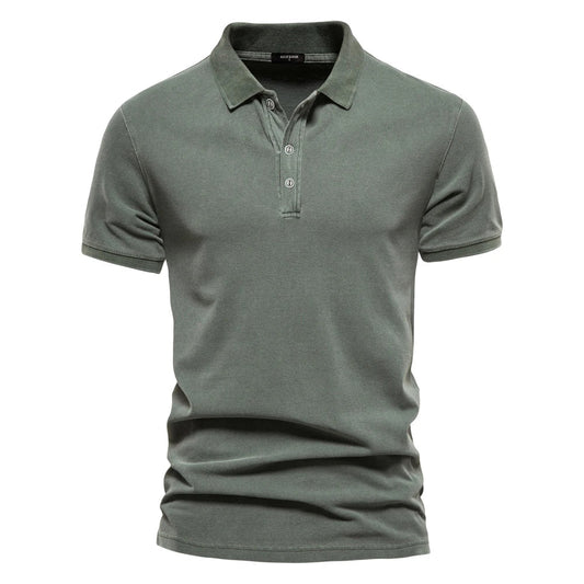 Casual Heren Polo – Groen, Donkergrijs of Donkerblauw