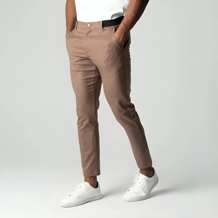 Stretch Chino voor Heren – Zwart, Marineblauw, Groen of Khaki