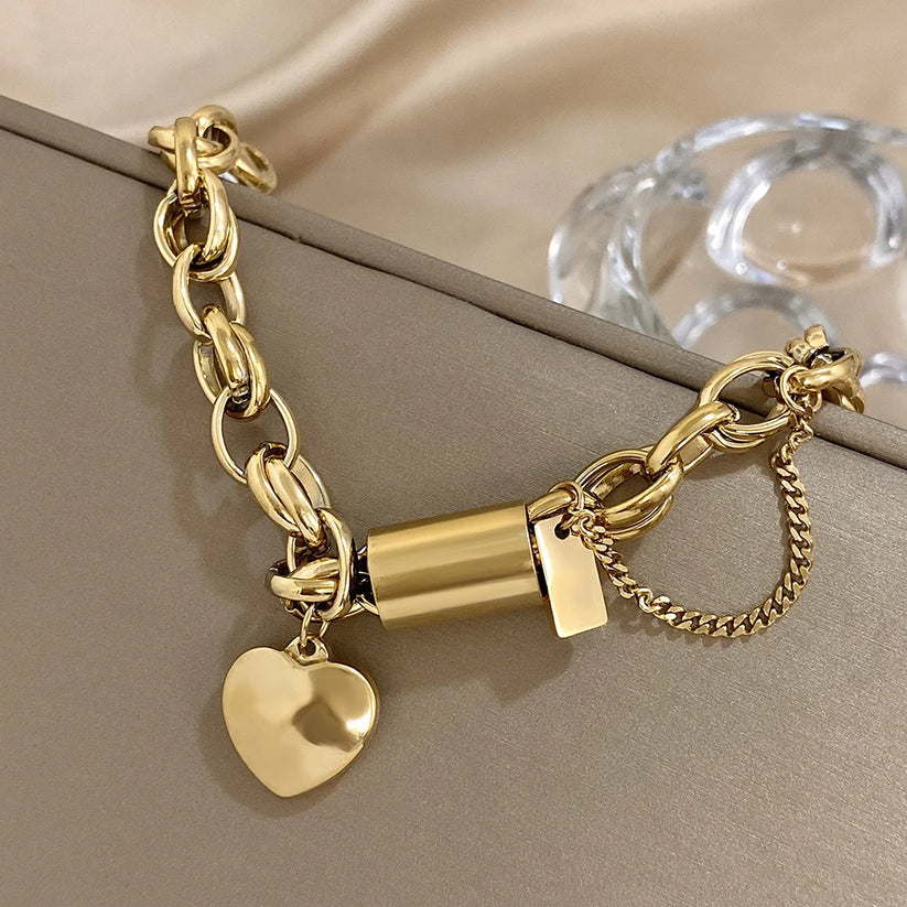 Armband met Hartbedel – Goud of Witgoud