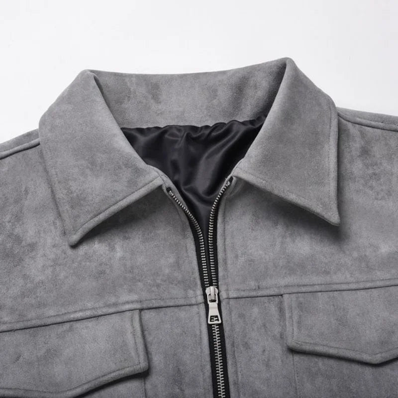 Heren Oversized Jack in Suède Look