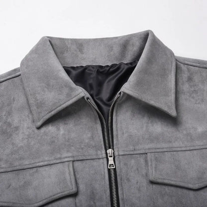 Heren Oversized Jack in Suède Look