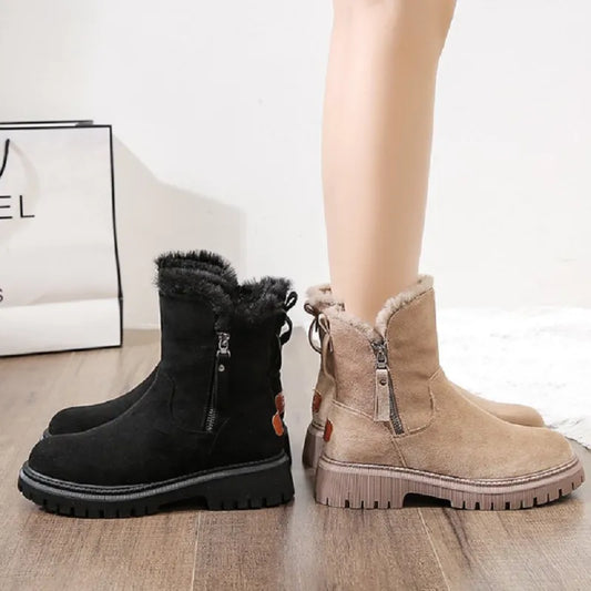 Dames Winterlaarzen – Beige of Zwart