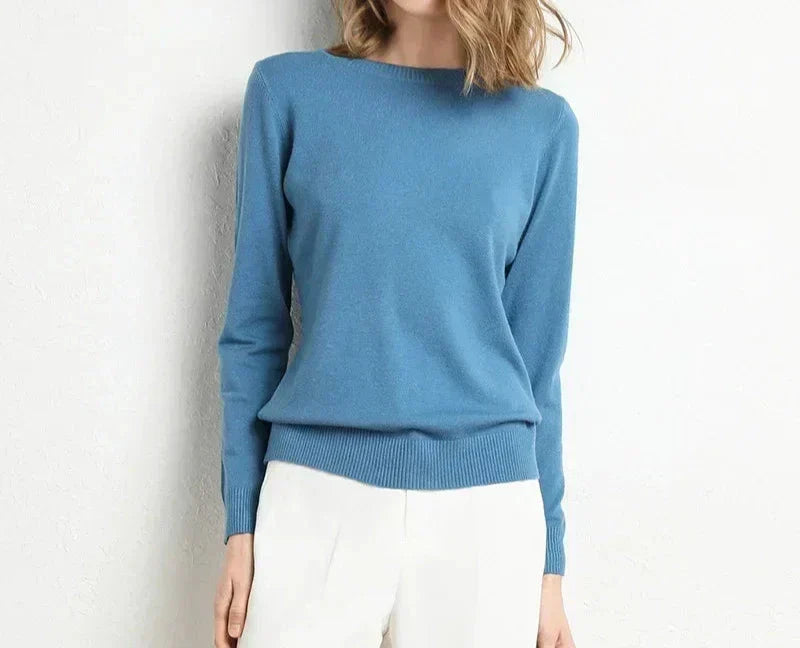 Dames Trui van Wol in 13 Kleuren